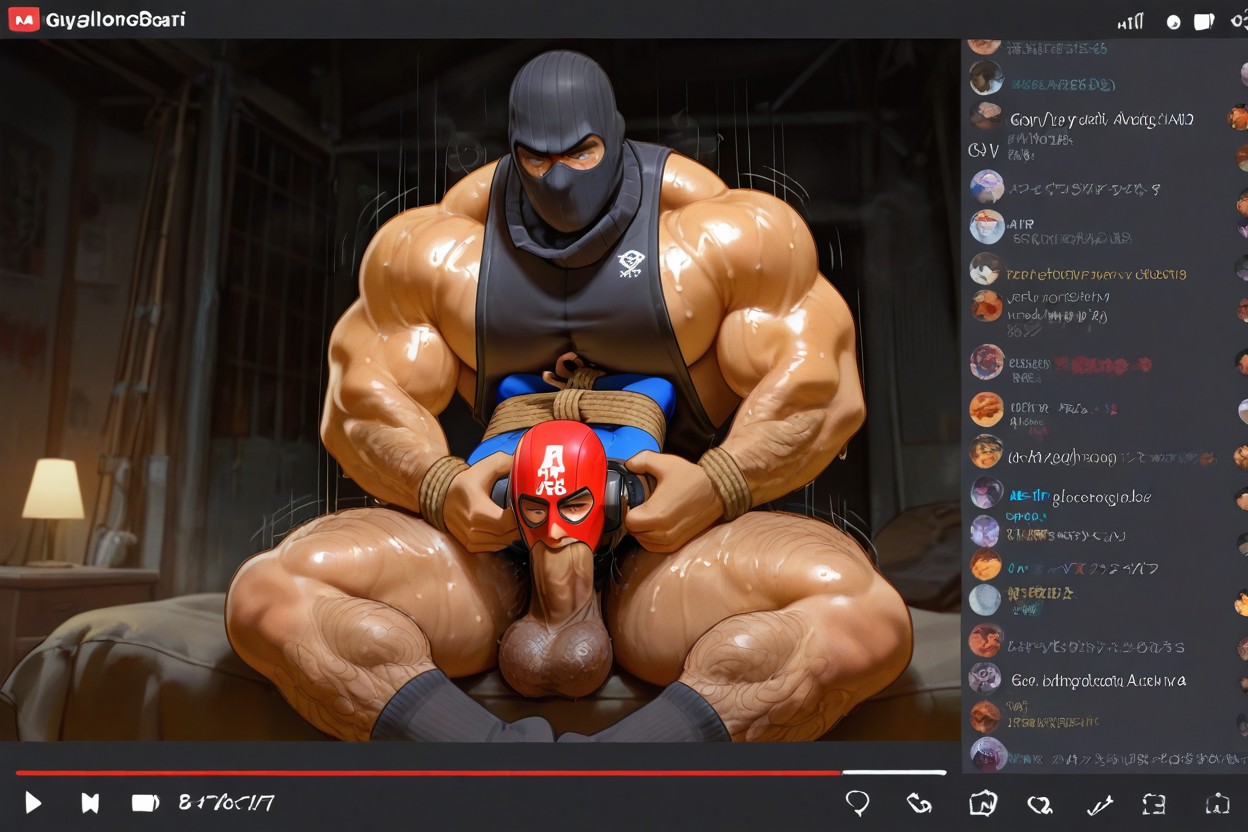Big Pecs, Dark Warehouse, Scary ゲイAIポルノ