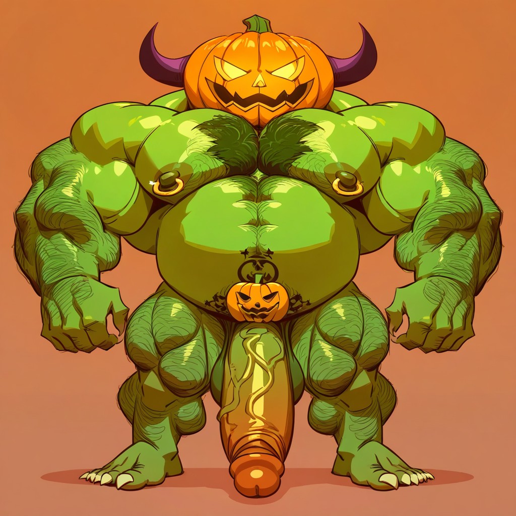 Huge Moobs, Big Claws, Bodybuilder Goblin AI Gay Porn