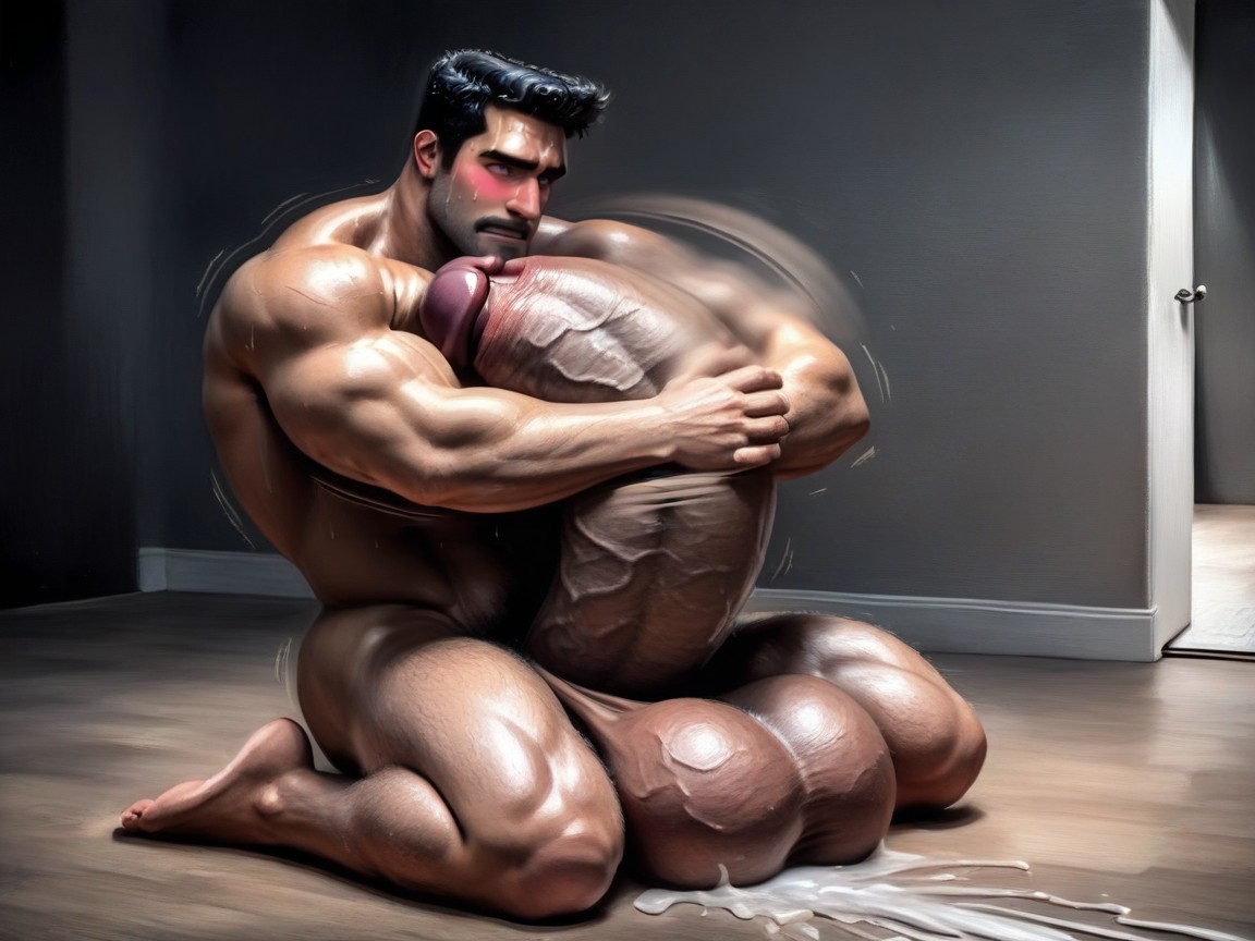 Solo, Kneeling, Pecs Porno IA Gay