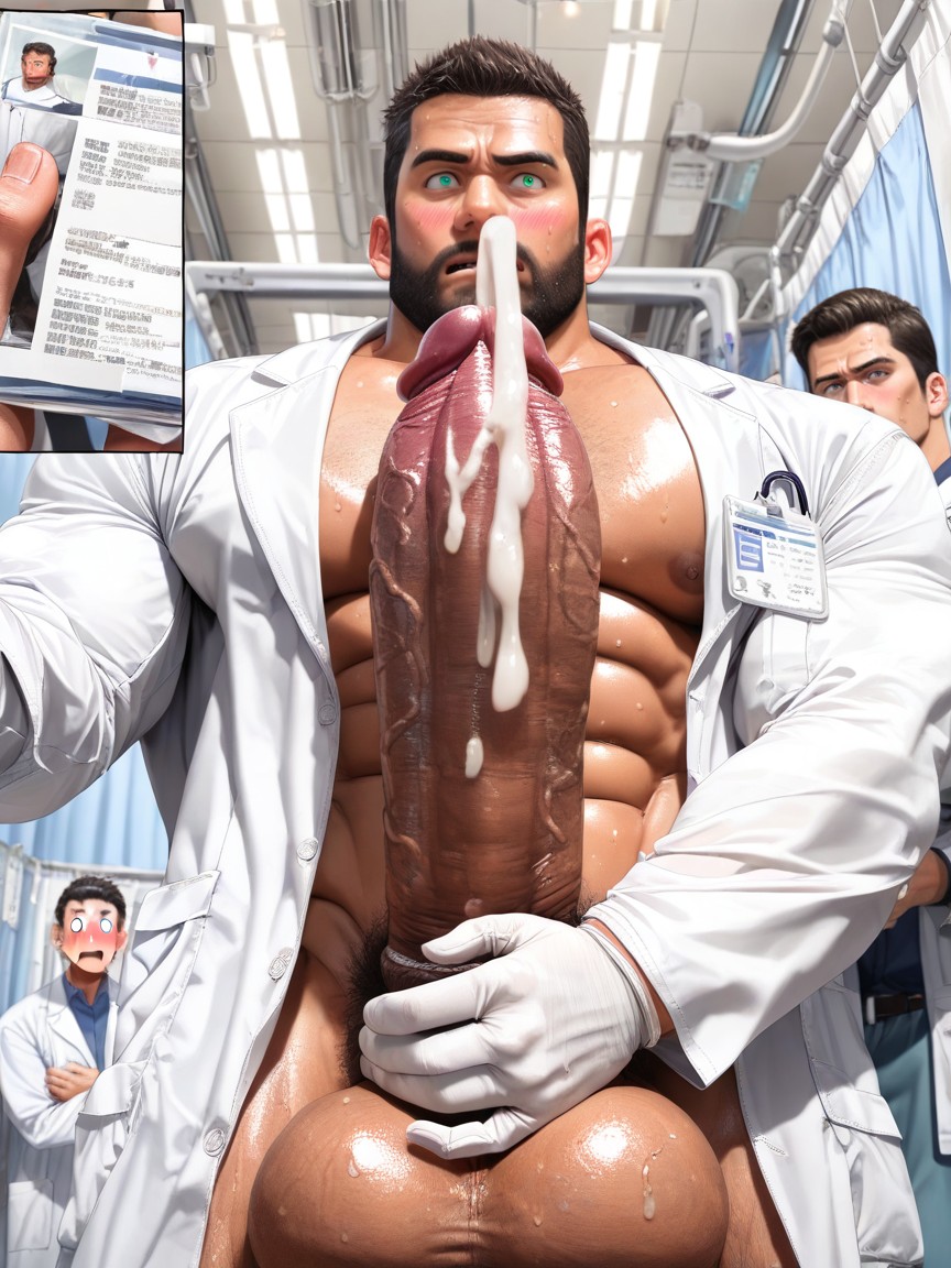 Japan, Hugging Cock, Pecs Porno IA Gay
