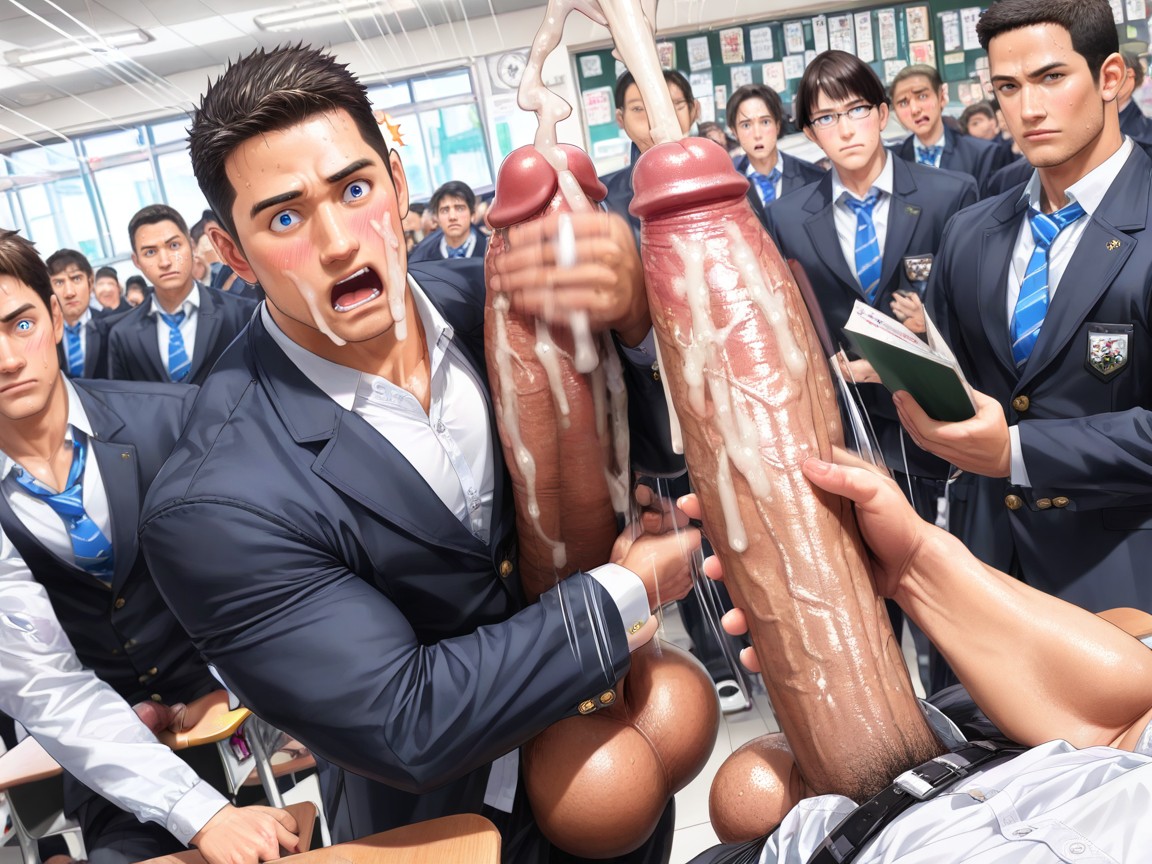 Correct Anatomy, Pecs, Pressed Against Cock Porno IA Gay