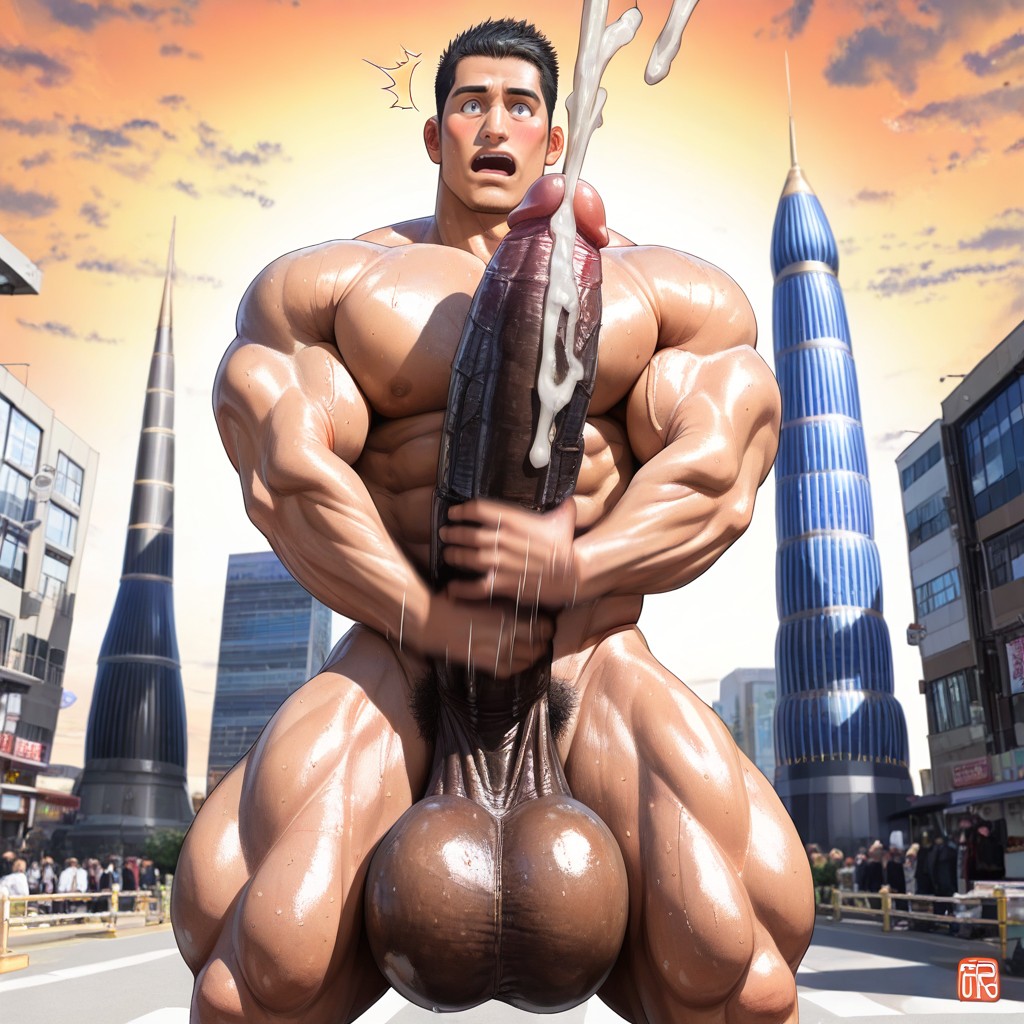 Blushing, Nervous, Male Black Hair Porno IA Gay
