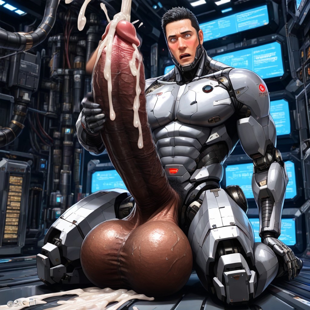 Awkward, Looking Up At Cock, Pressed Against Cock Porno IA Gay