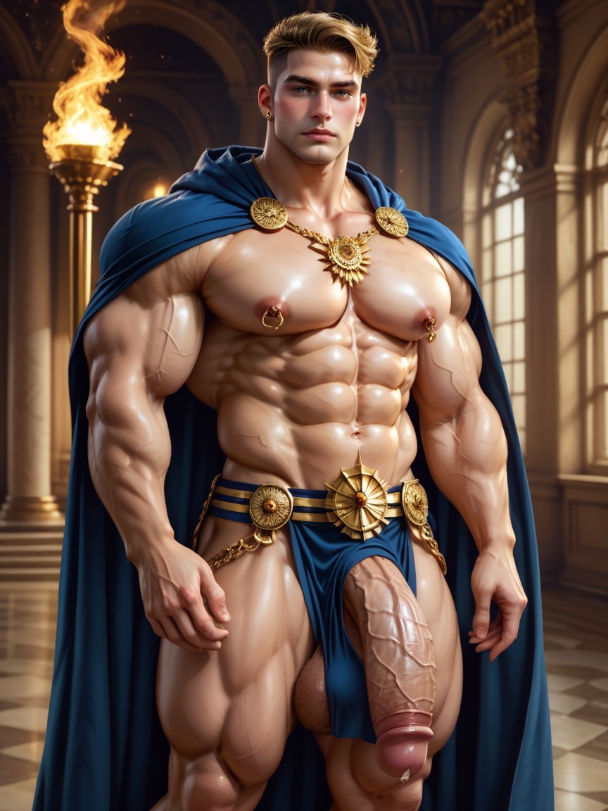 Fully Exposing His Muscular Torso, Squeezable, Dutch Dynamic Angle Porno IA Gay
