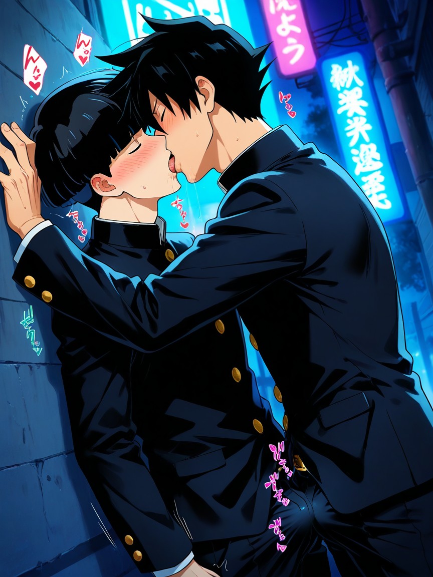 Kabedon, Clothed, Sweat ゲイAIポルノ