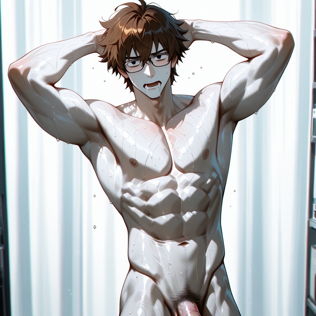 Completely Naked, Normal Build, Medical Equipment AI同性戀黃片