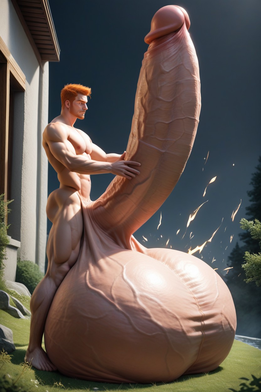 Balls Bigger Than Human, 赤裸裸, Hyper Cock AI同性戀黃片
