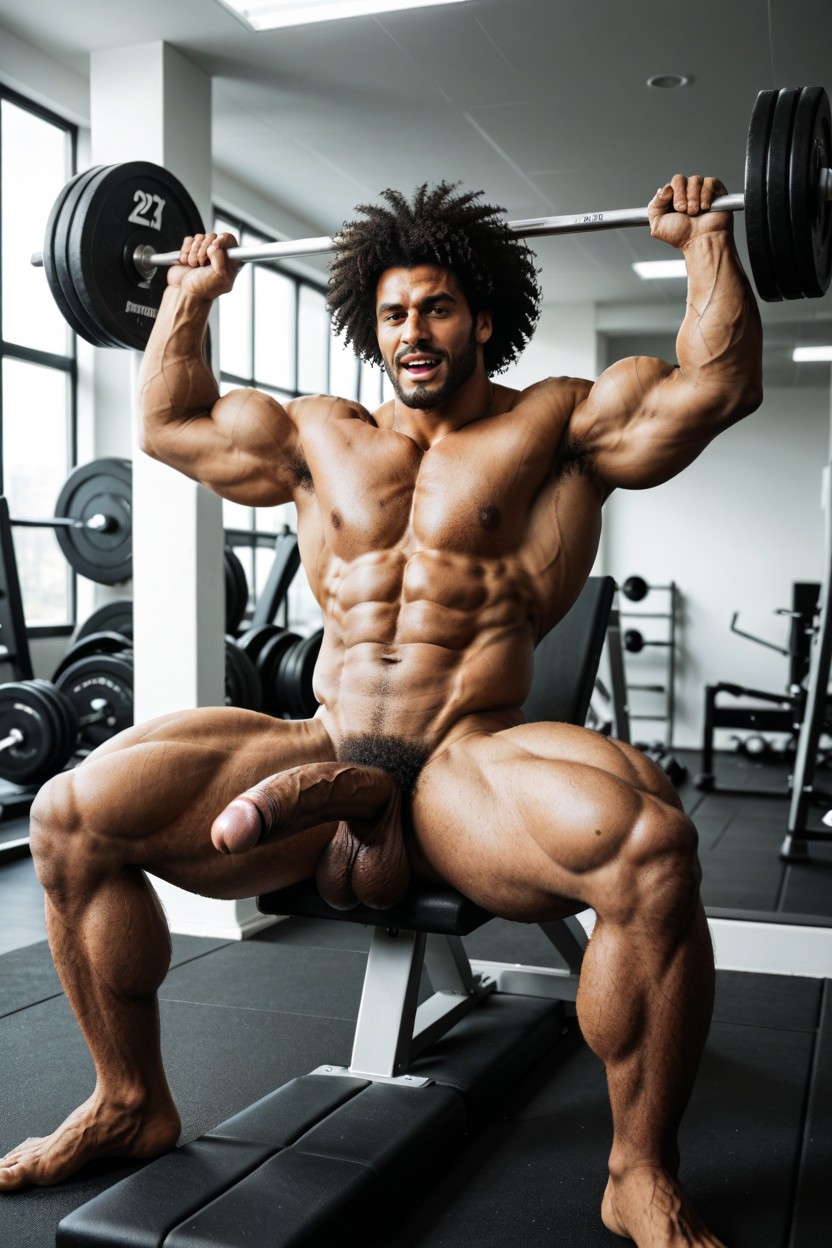 Hyper Cock, Broad Back, Holding No Barbell AI同性戀黃片