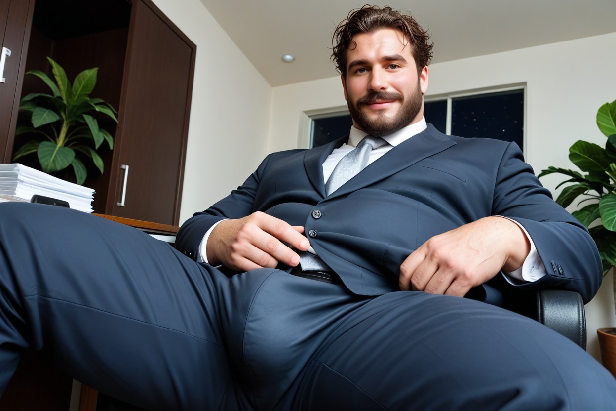 Suit, Messy Hair, 18+ AI同性戀黃片