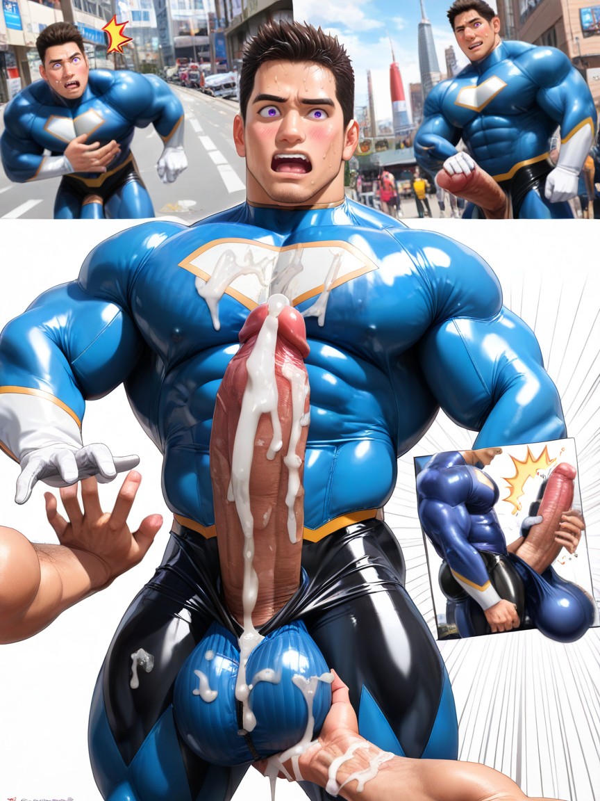 Hyper Excess Cum Facial, Cum On Face And Chest, Hands Fondling Massive Balls AI同性戀黃片