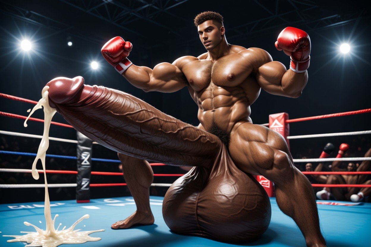 Boxing Ring, Person, Angry AI Gay Porn