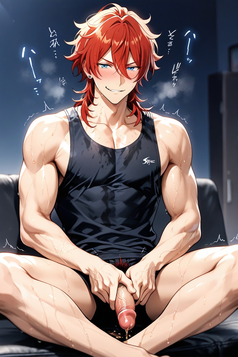 Strong Piss, Jagged Hair, Boy AI Gay Porn