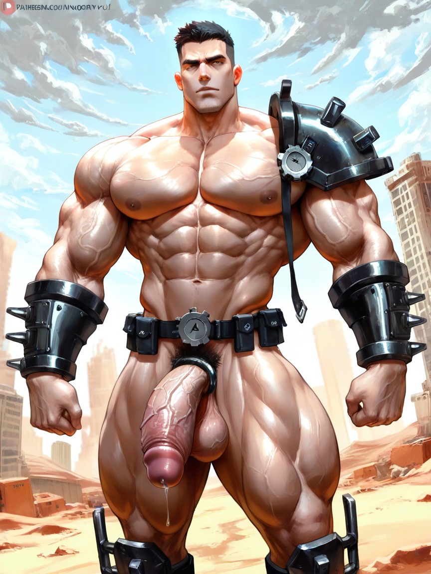 Extremely Handsome Face, Tuft Of Pubic Hair, 18+ ゲイAIポルノ