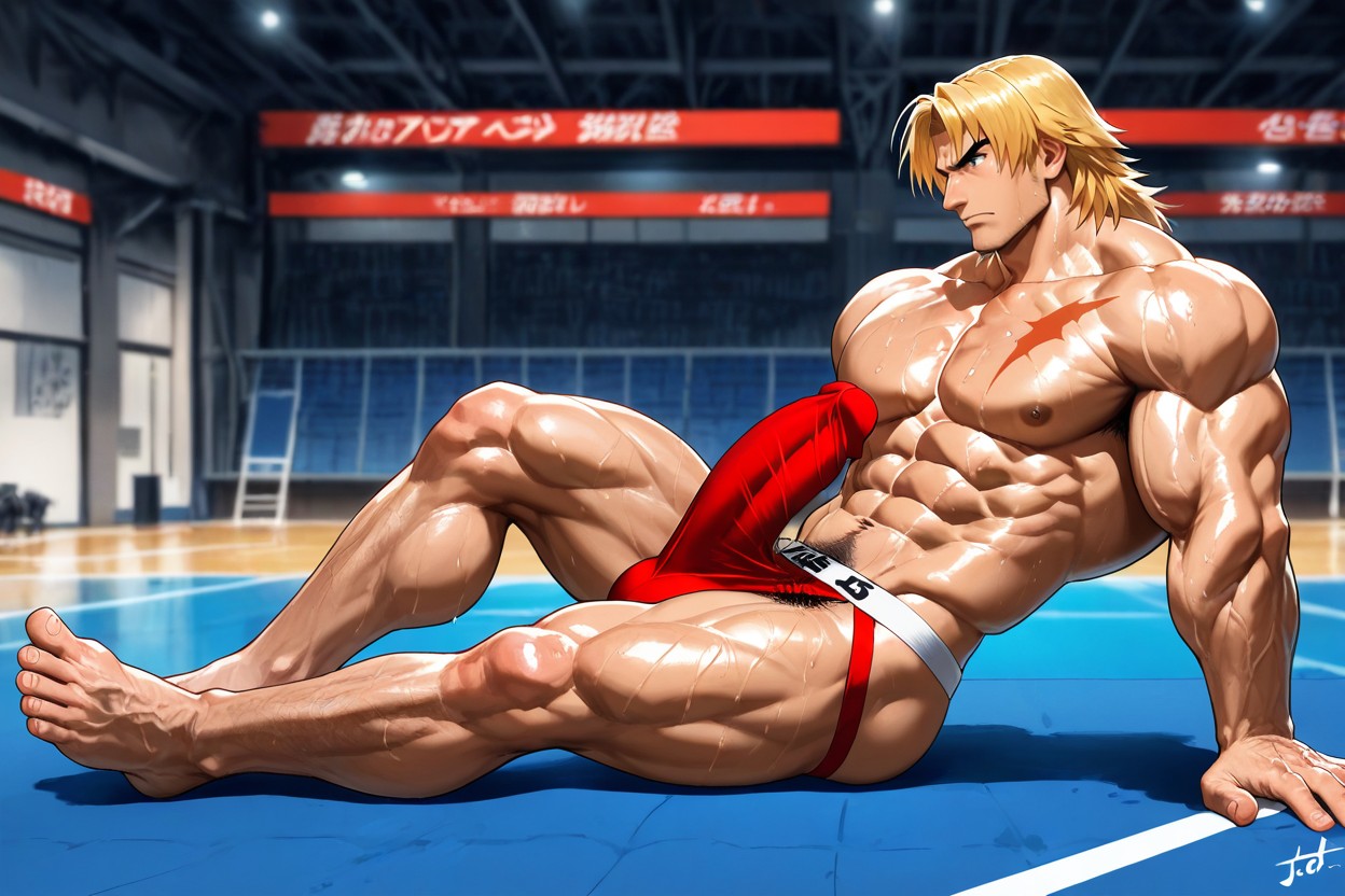 Sweaty, Long Toned Legs, 25+ AI Gay Porn