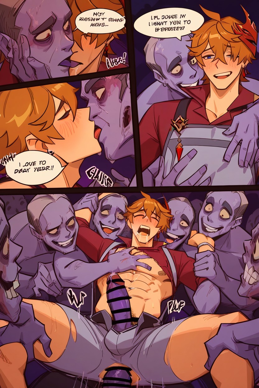 Gangbang, Sex Comic, 25+ AI Gay Porn