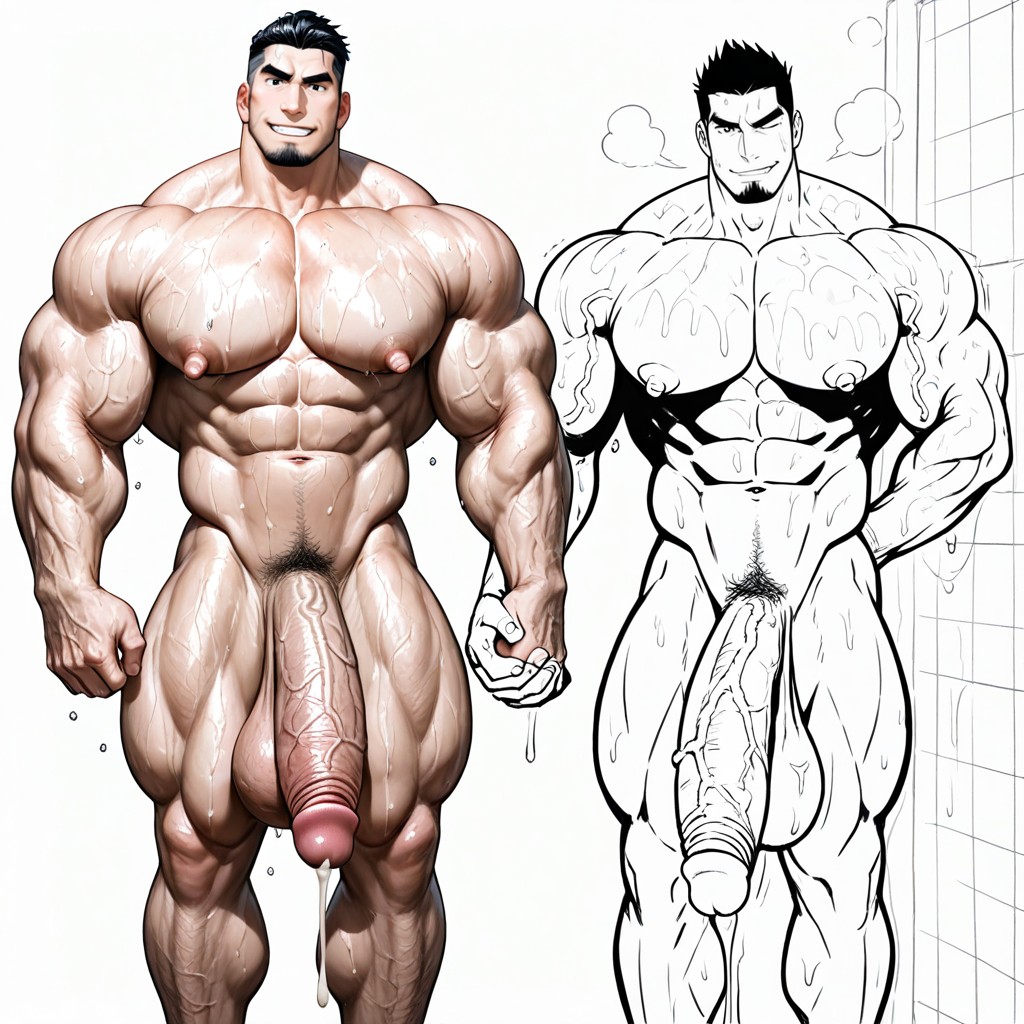 Sexy Eyes, Big Round Bulging Biceps, Black Hair With Shaved Sides AI同性戀黃片
