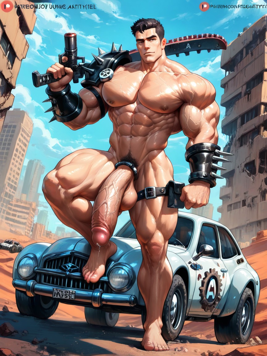 站立, Dutch Dynamic Angle, Muscular Defined Thighs AI同性戀黃片
