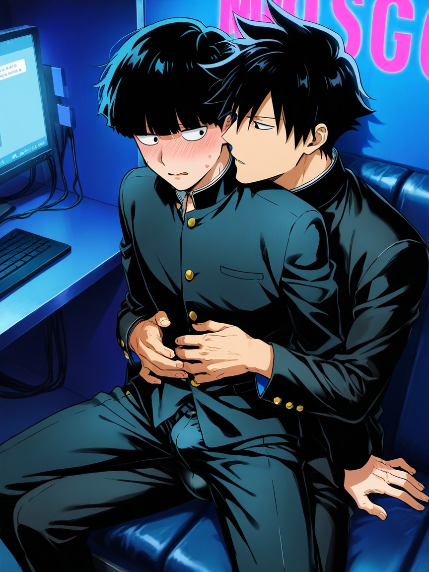 Embarrassed, Sitting, Perfect Quality AI Gay Porn