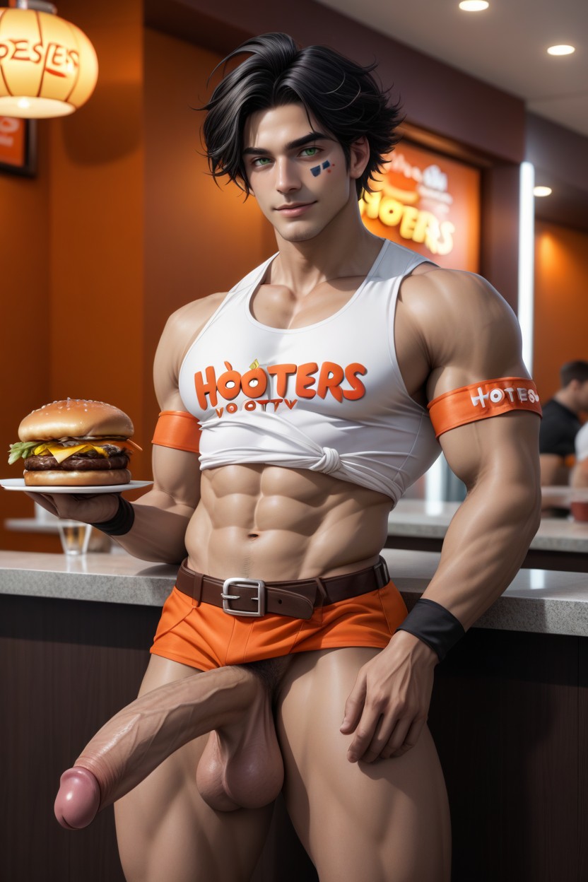 Hooters Restaurant, Black Hair, After Glow Porno gay IA