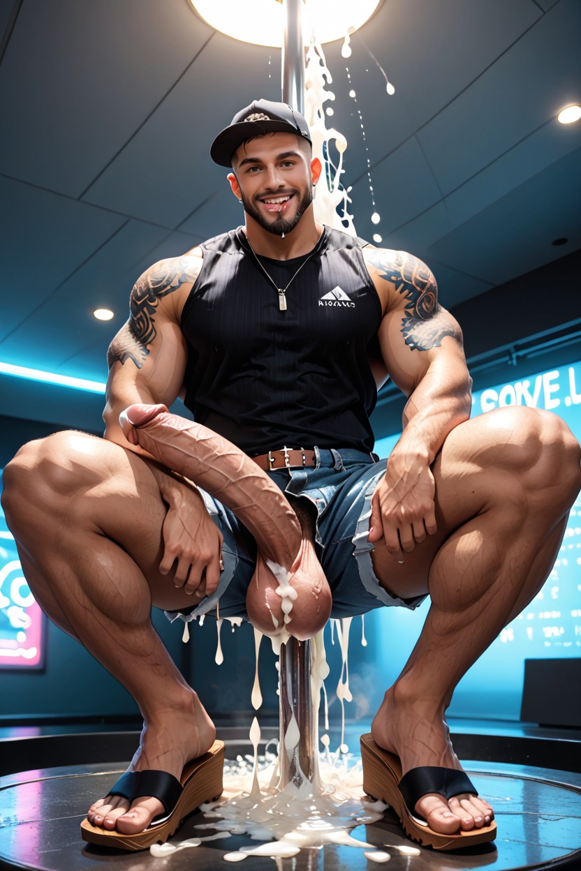 Horsecock, Pies Grandes, Rapado Porno gay IA