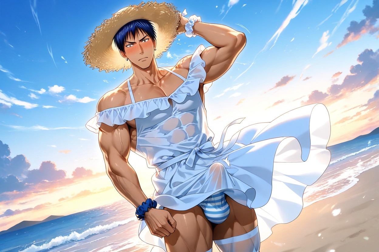 Playa, Straw-hat, Handsome Japanese Man Porno gay IA