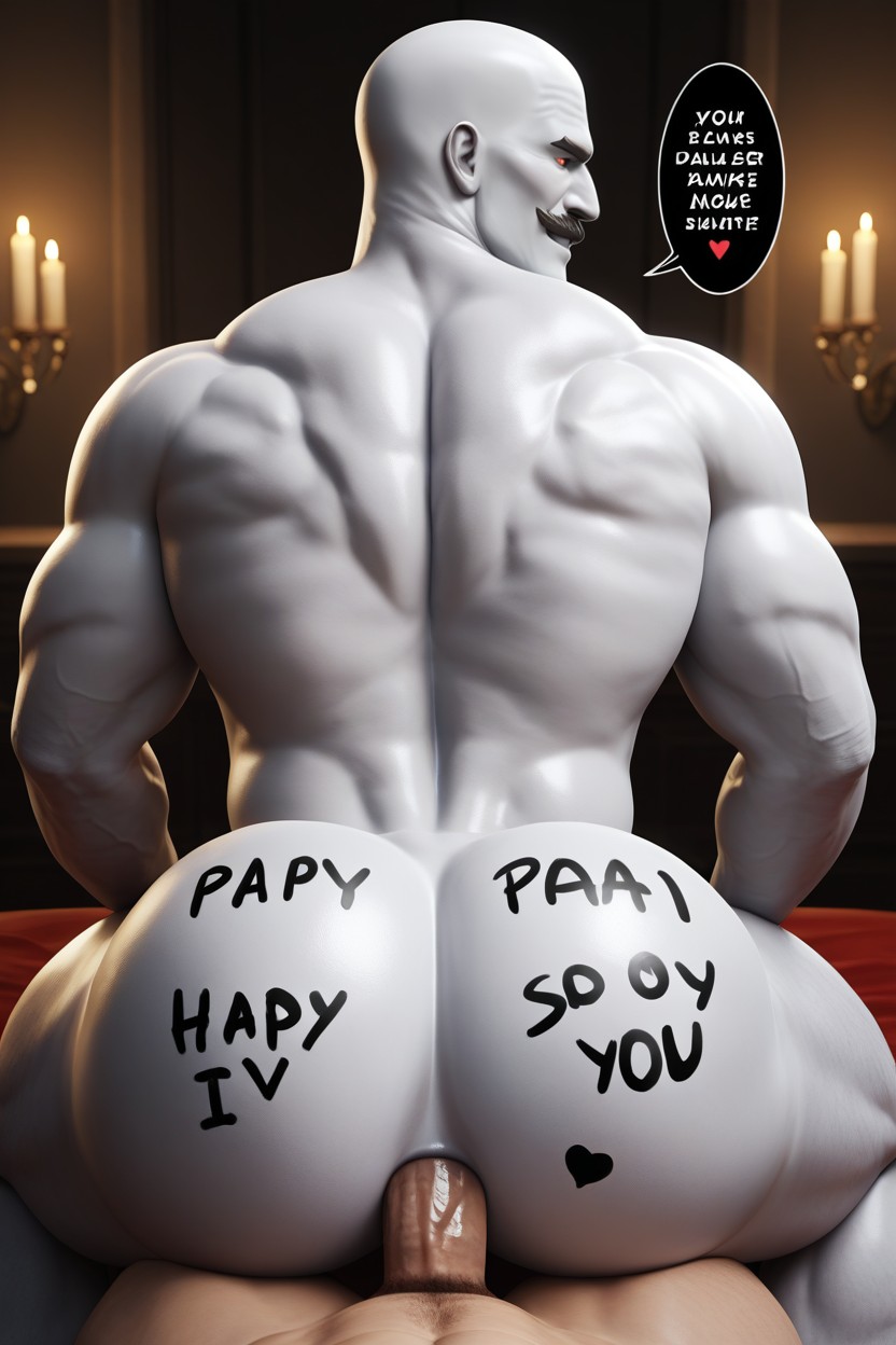 The Bottom Is An Evil Straight Male Gentleman, Athletic, Big Tight Round Muscle Ass AI Gay Porn