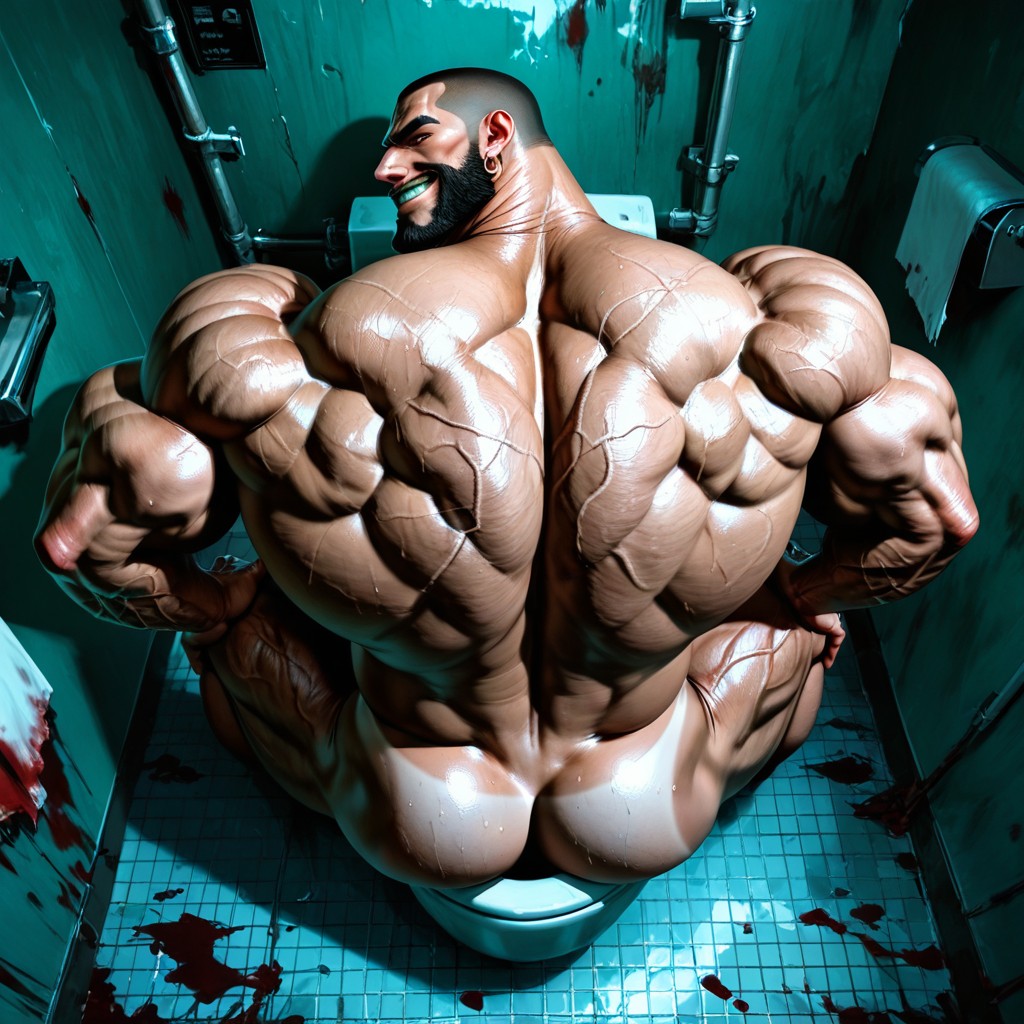 Vascular Muscles, Big Lats, Asshole ゲイAIエロ