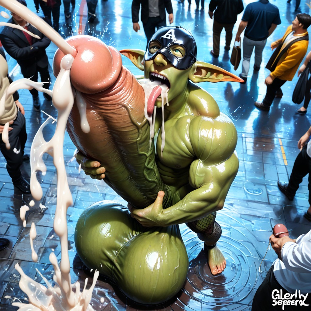 View From Above, Cum Splashing, Movement Lines AI Gay Porn