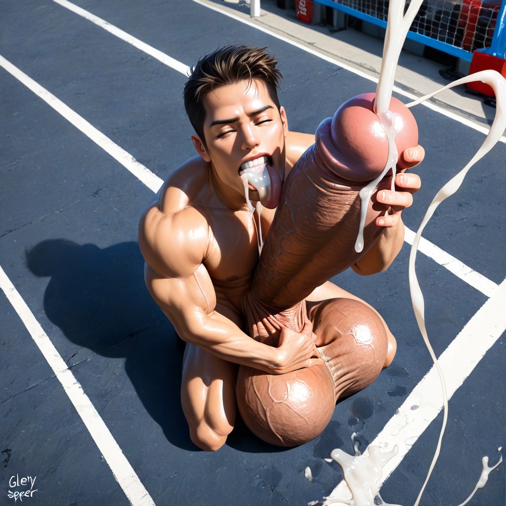 18+, 咬紧牙齿, Giant Glans Near Mouth AI同性戀黃片