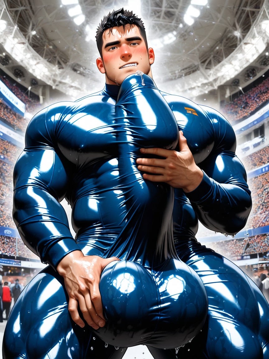 Extremely Erect, Pullover, Fully Erect Hyper Cock AI Gay Porn