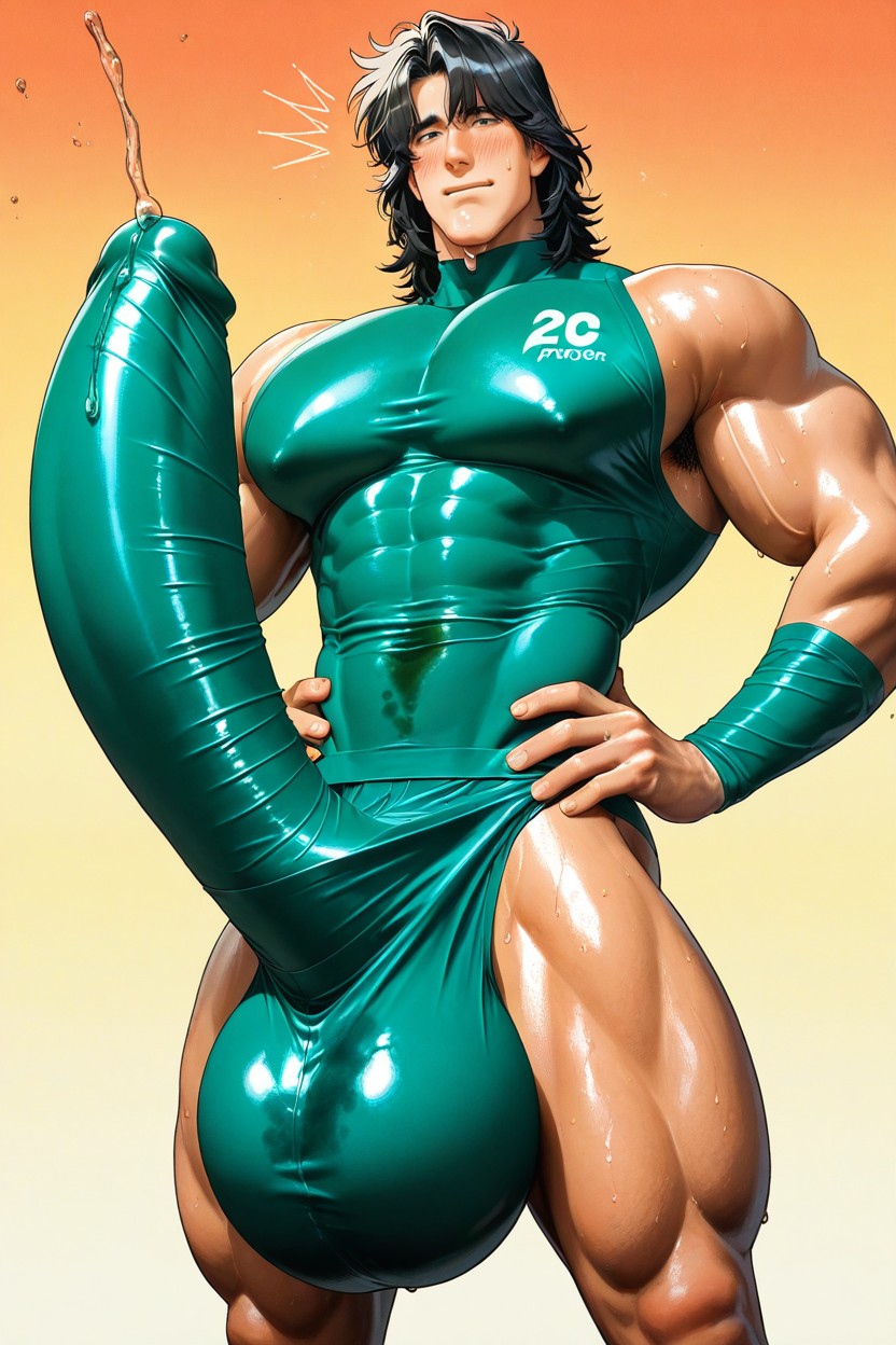 Only Men, Nervous Look, Athlete Porno IA Gay