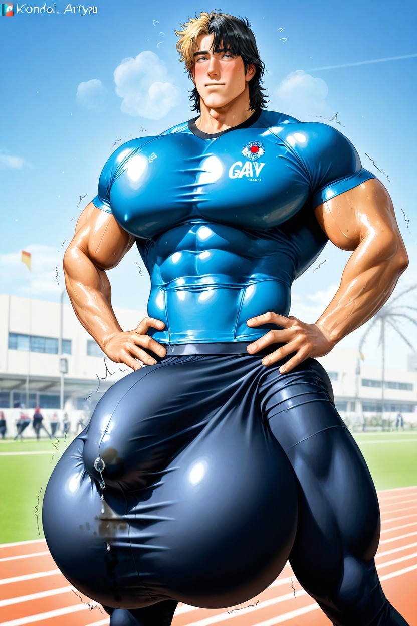 Jogging, Solo, Fully Upright Erection Pressed Against Body AI同性戀黃片