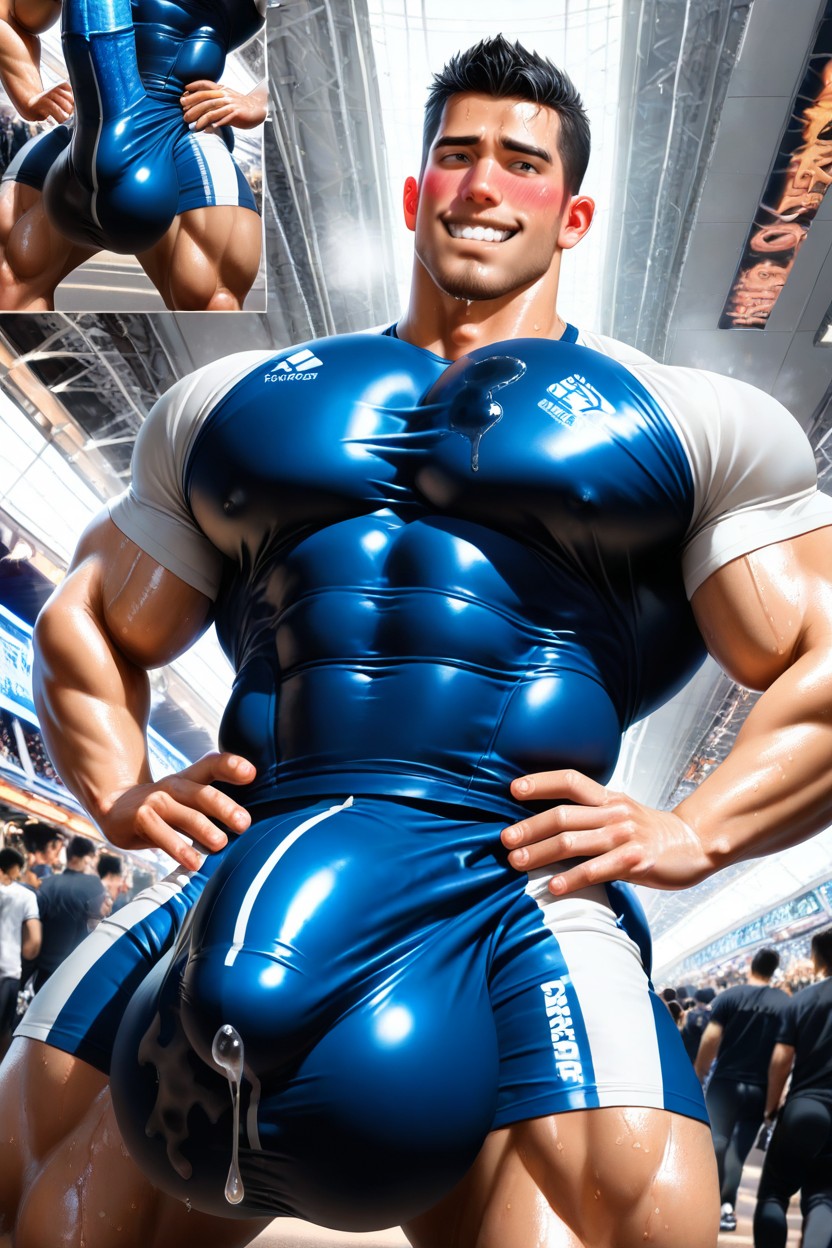 Clear Lines, Gigantic Fully Erect Cock Bulge, Hypercock Upward Bulge Thicker And Longer Than Arms AI同性戀黃片
