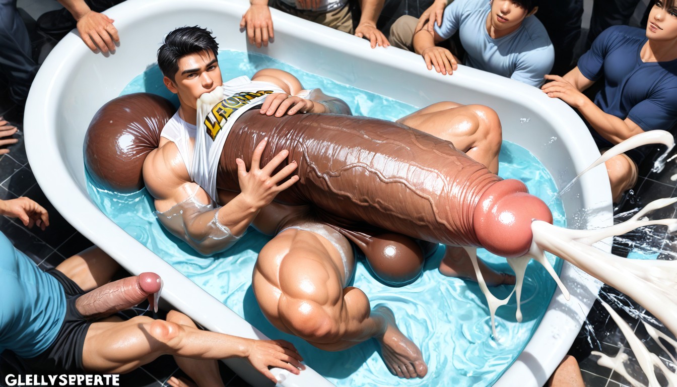 團體照片, Hyper Muscle, Precum Through Shirt AI同性戀黃片