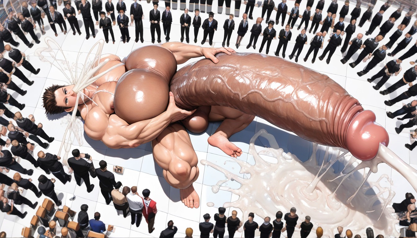 Gigantic Growing Cock, Angular Features, Mansion AI Gay Porn
