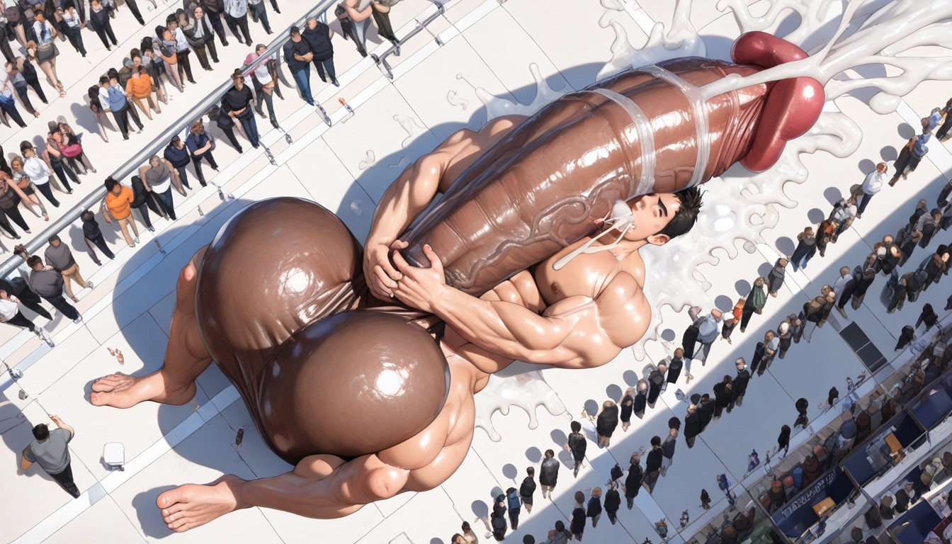 Licking Cock, Hugging, Fondling Balls AI Gay Porn