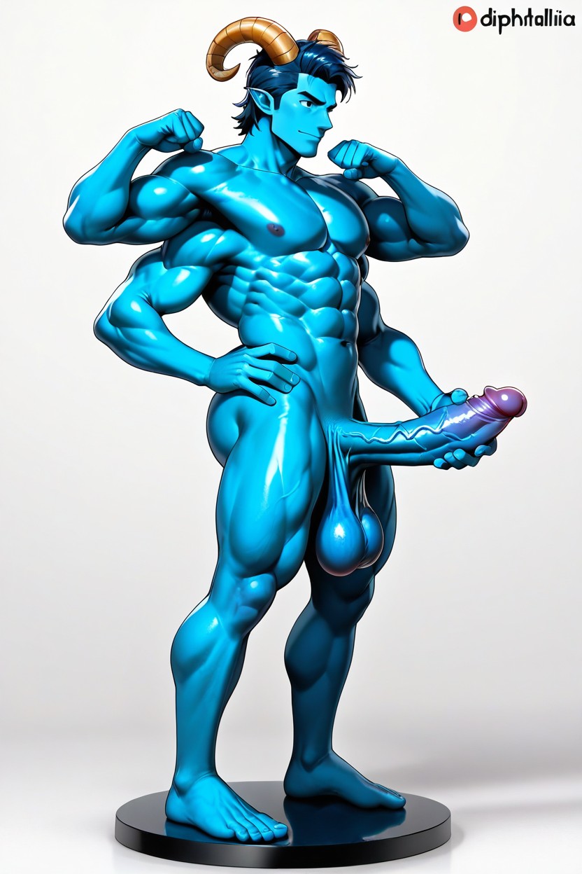 Handsome, Goat Horns, Naked Porno gay IA