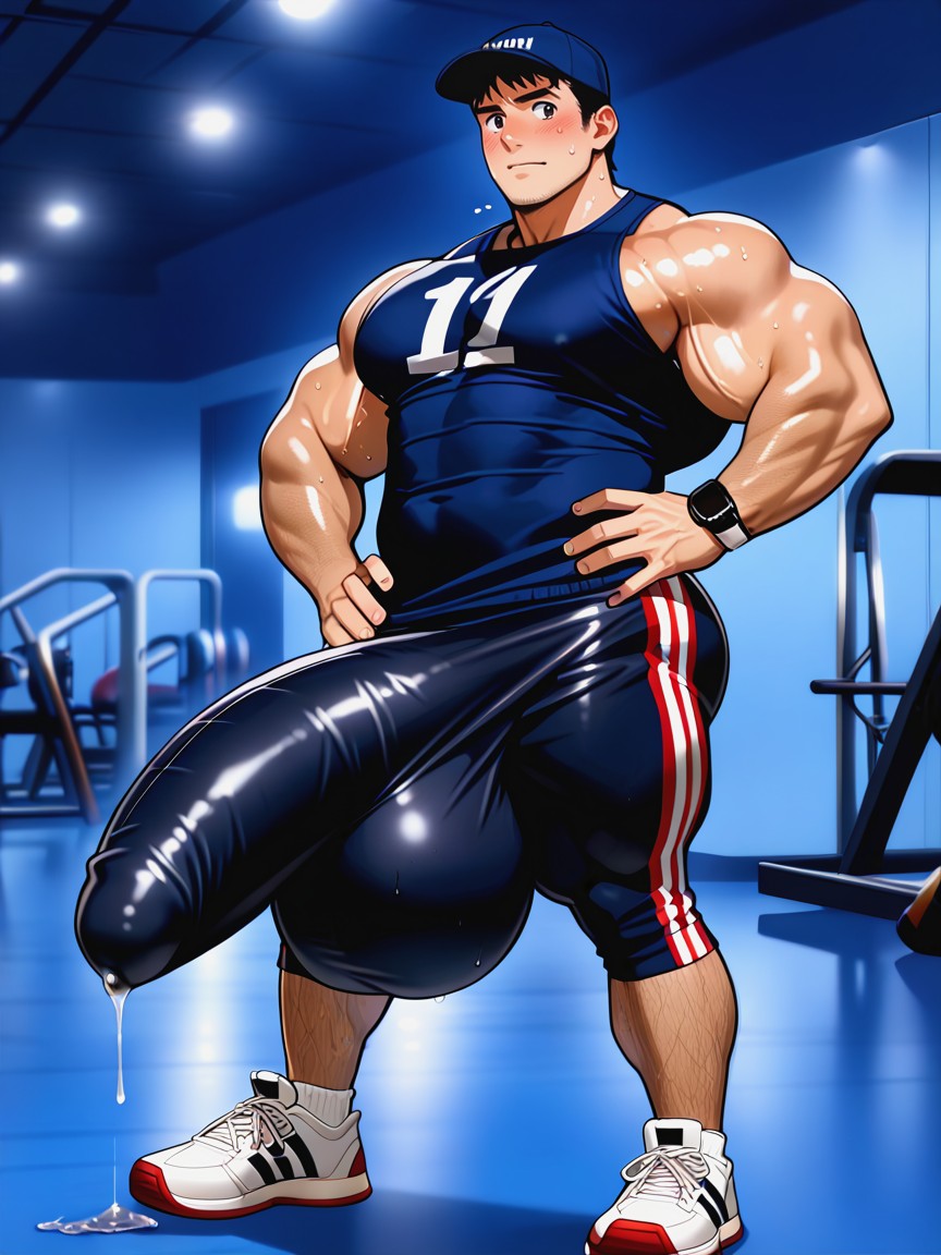Surreal Absurd Impossible Gigantic Bulge Behind Fabric, Detailed, Glans Bulge Visible With Precum Stain Under Fabric AI同性戀黃片