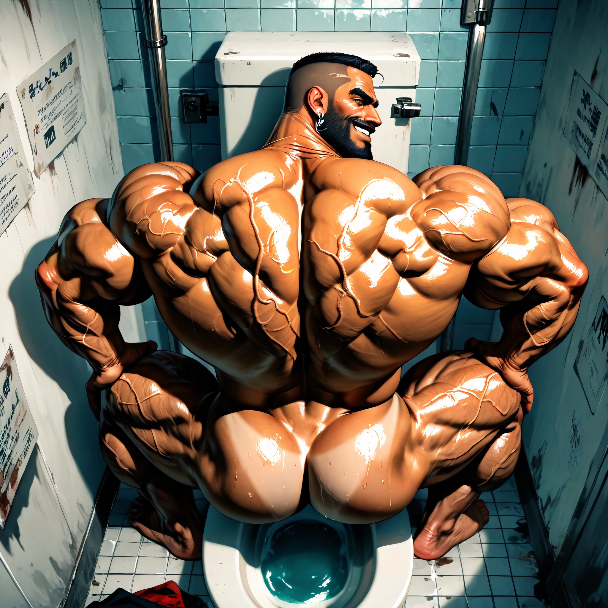 Asshole, Masculine, Neck Wider Than Face AI同性戀黃片