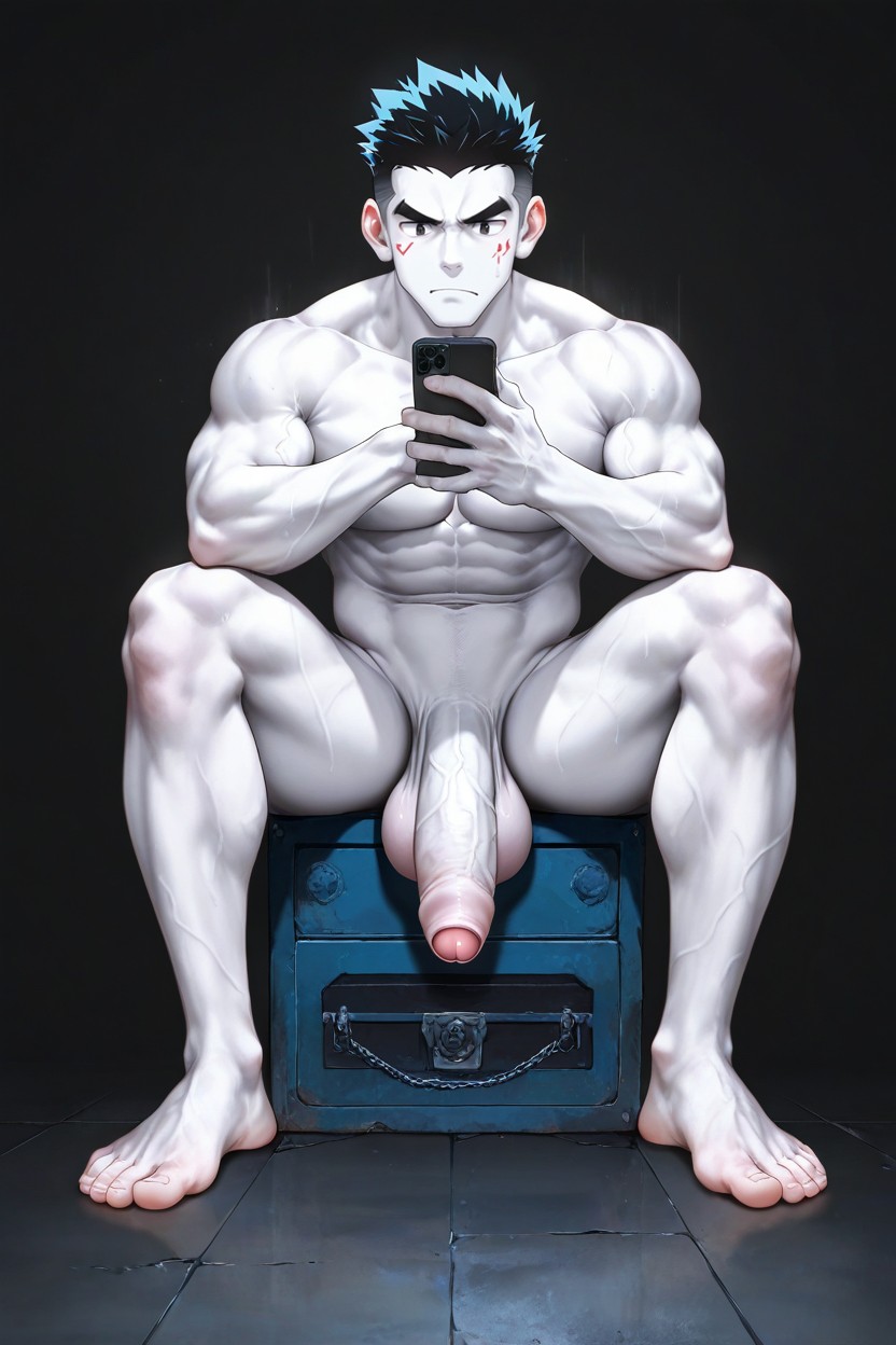 Detailed Cock, Pale Skin, Artistnayoshi AI Gay Porn