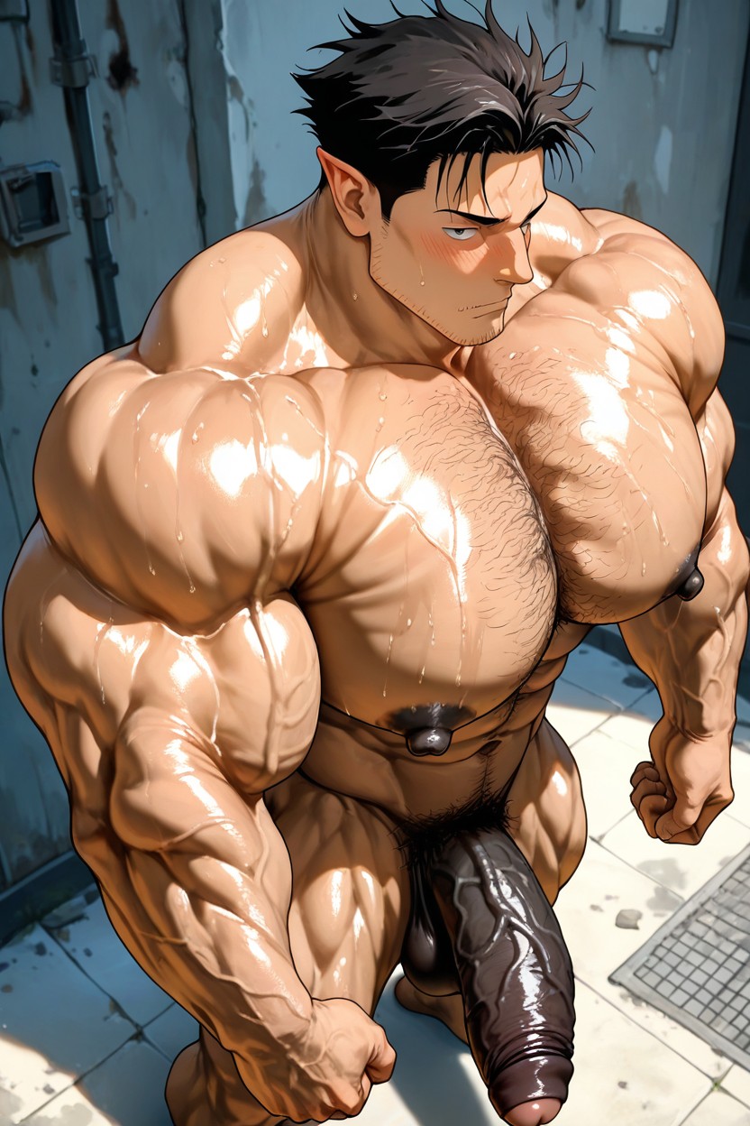 25+, Cumshot, Oiled Skin ИИ гей порно