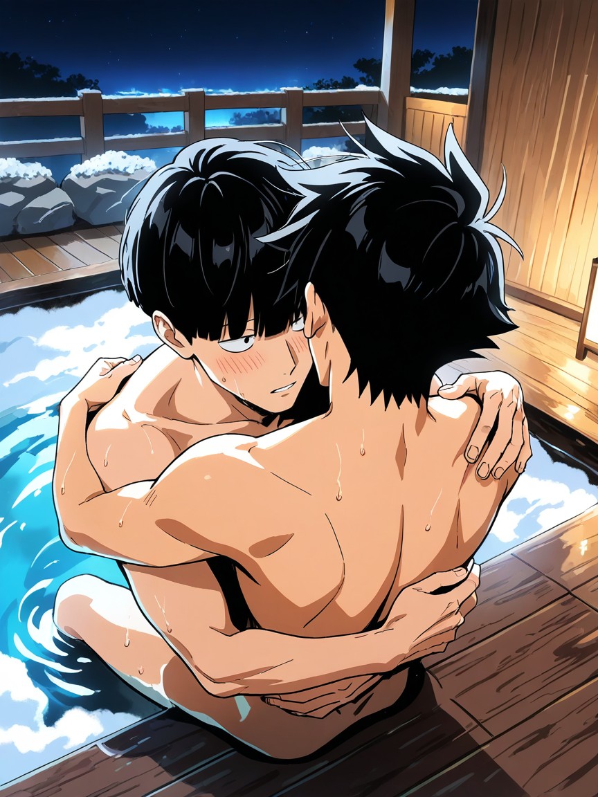 Gay, Kageyama Ritsu Is Male, Parted Lips ゲイAIポルノ