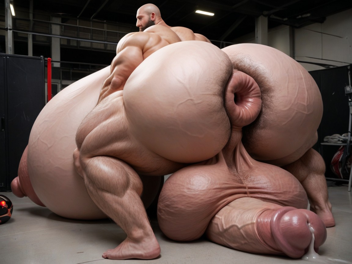 Oversized Hyper Balls, Extreme Massive Hyper Penis, 18+ ゲイAIポルノ