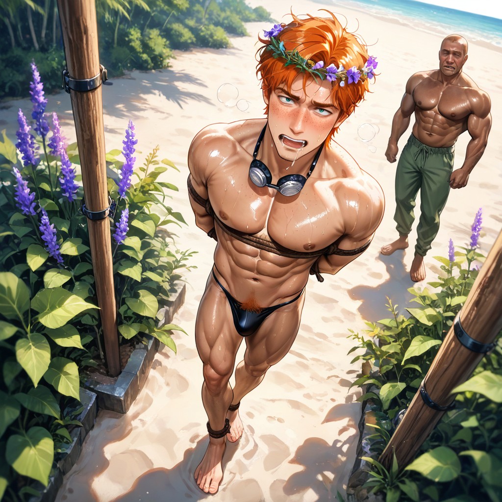 Ginger, Pleasured, Sweaty AI Gay Porn