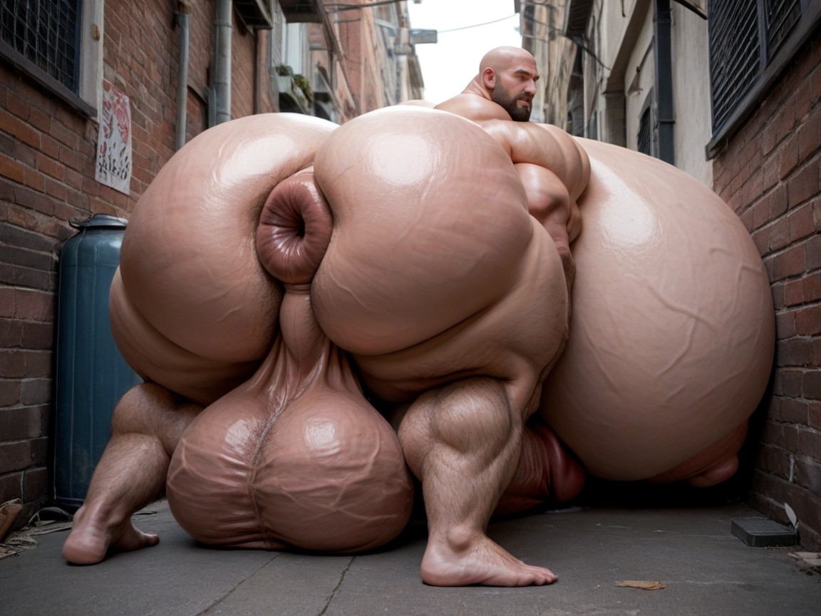 Exploding With Ball Growth, Massive Balls, Massive Oversized Hyper Testicles ゲイAIポルノ