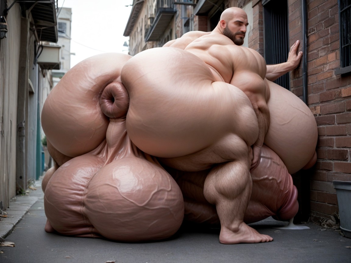 Massive Oversized Hyper Balls, 18+, Ball Growth AI Gay Porn