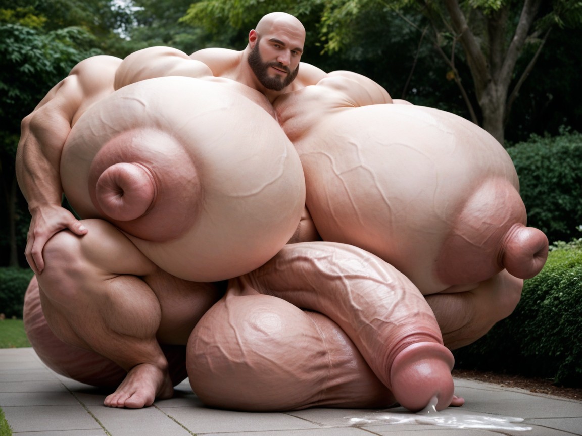 Massive Oversized Hyper Cock, Massive Oversized Hyper Testicles, Massive Oversized Hyper Balls ゲイAIポルノ