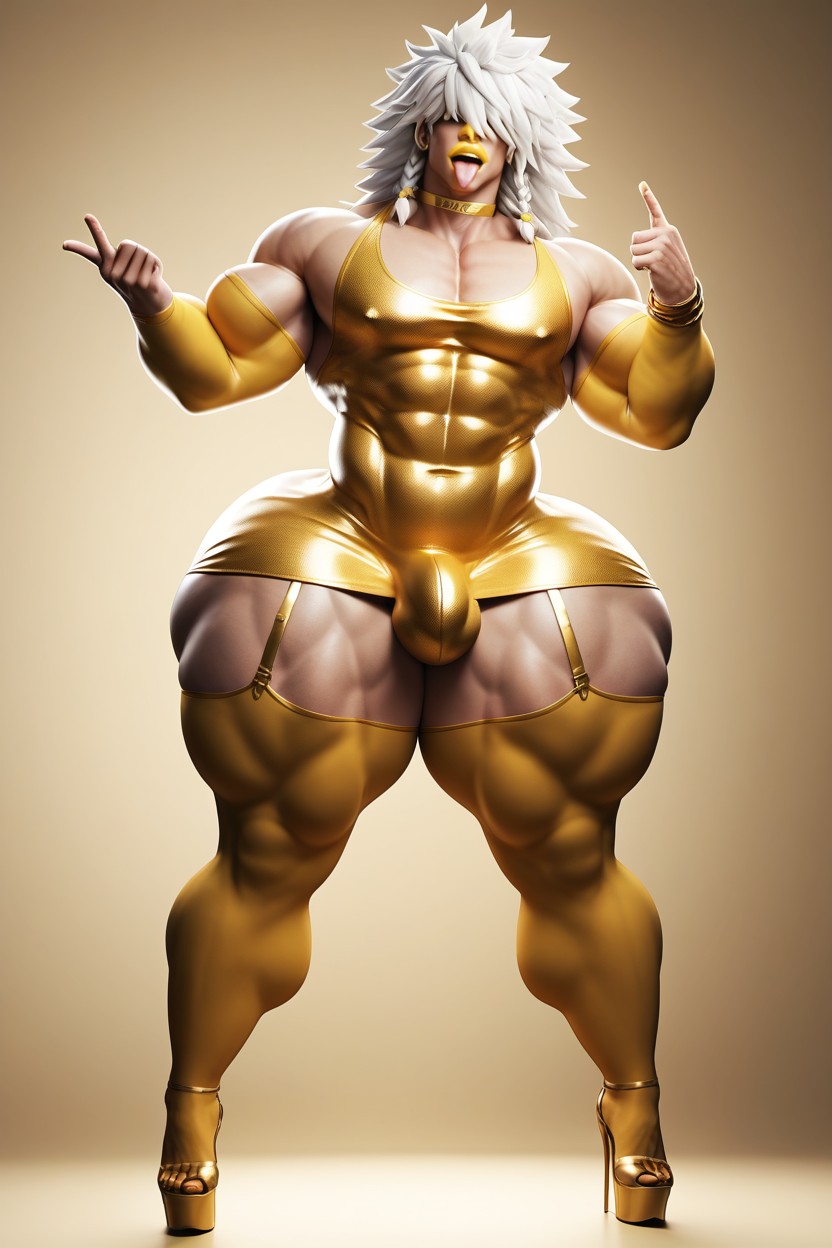 Very Curves, Huge Thighs, Male ゲイAIポルノ