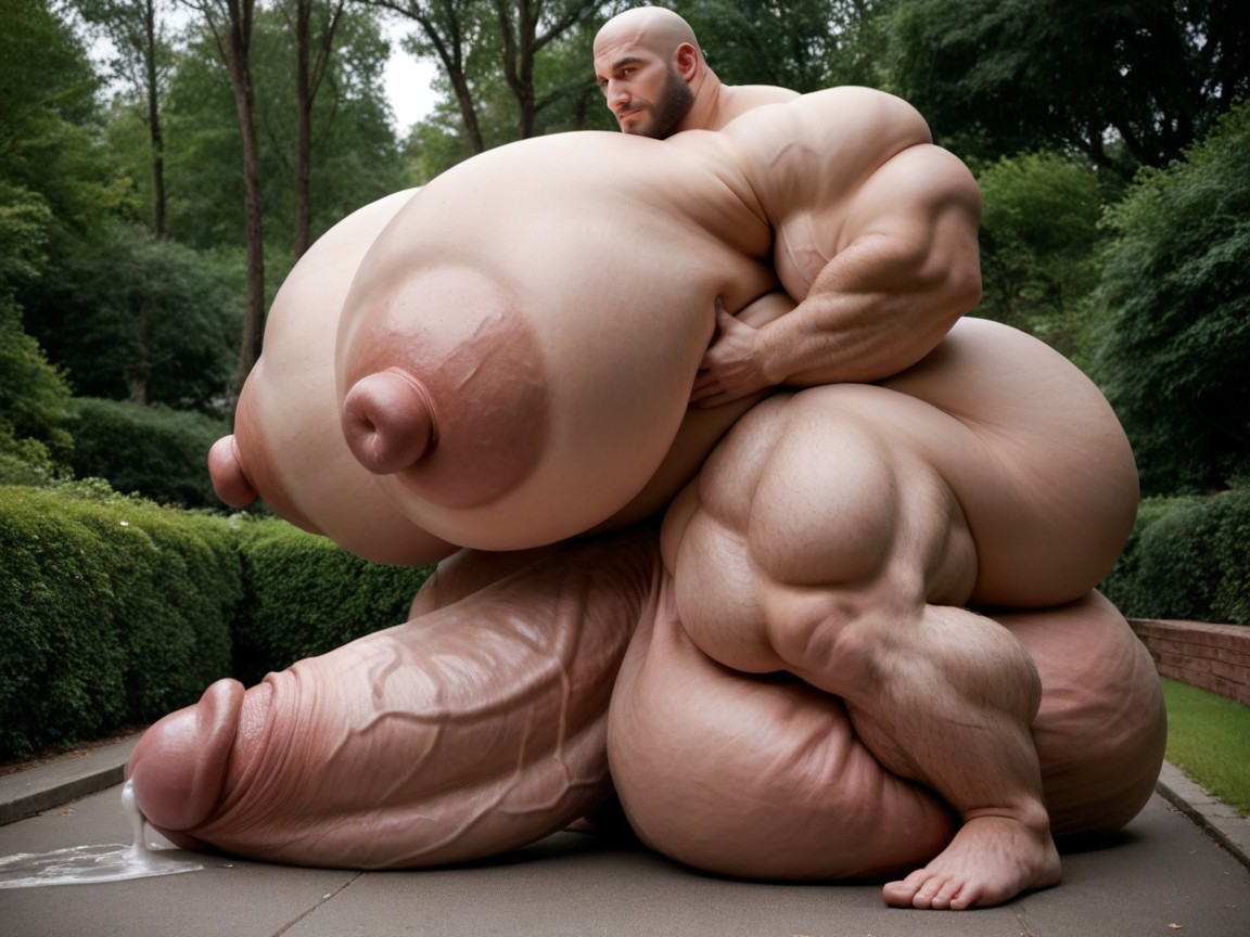 Massive Oversized Hyper Testicles, Hyper Puffy, Massive Oversized Hyper Balls AI Gay Porn