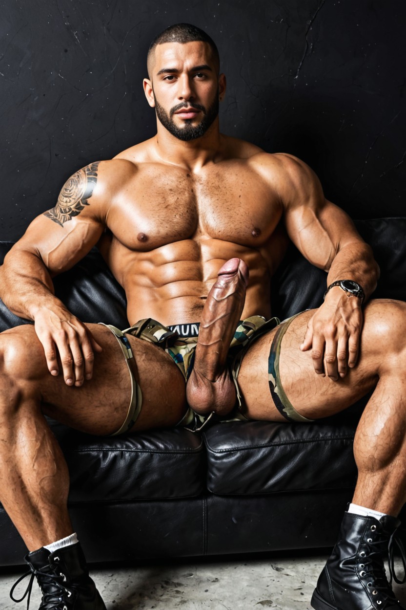 Latino, One Man Alone, Big Heavyweight Atractive Body ゲイAIポルノ